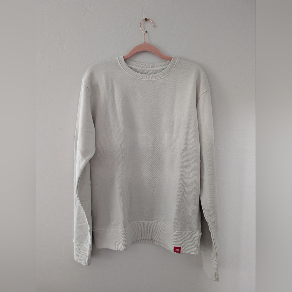 Sportiqe Cream/Gray Crewneck